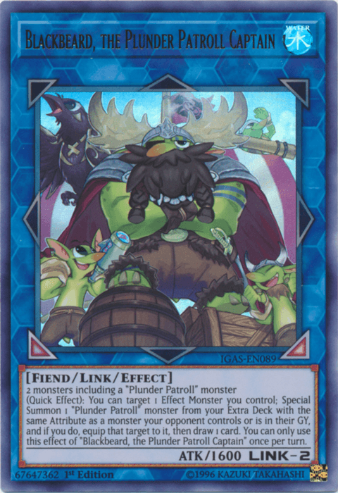 Blackbeard, the Plunder Patroll Captain [IGAS-EN089] Ultra Rare - Josh's Cards