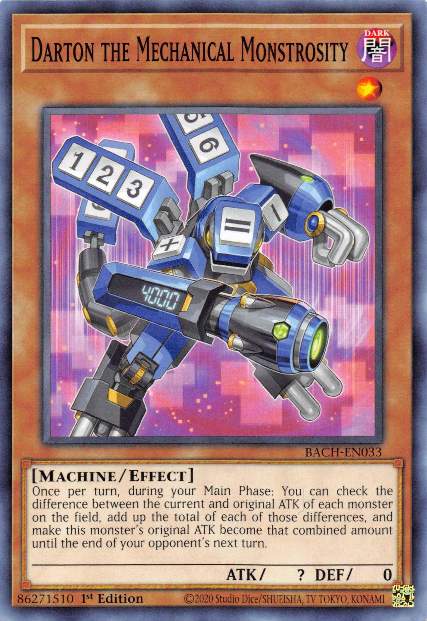 Darton the Mechanical Monstrosity [BACH-EN033] Common - Josh's Cards
