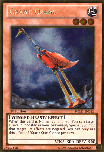 Crane Crane [PGLD-EN042] Gold Rare - Josh's Cards