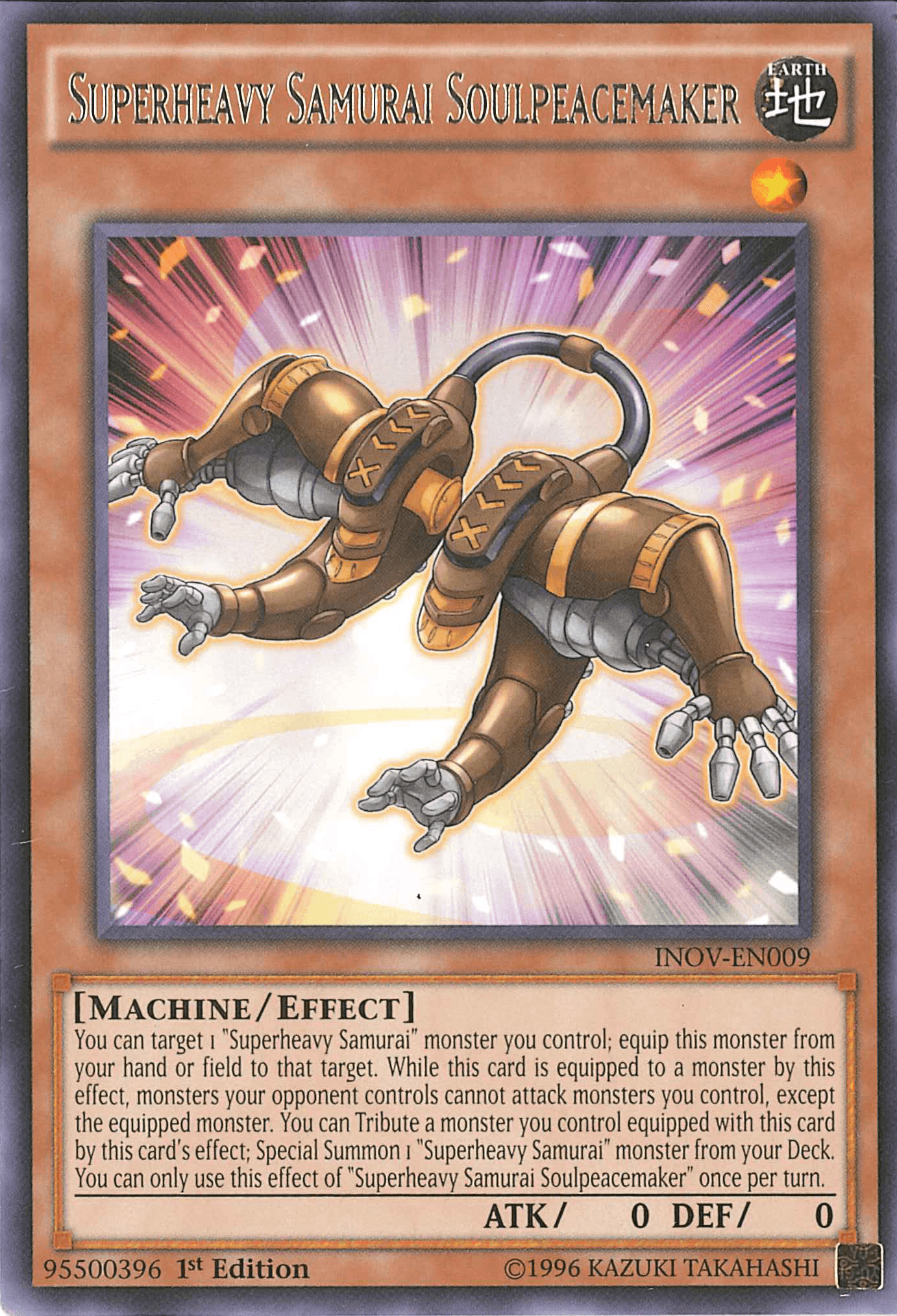 Superheavy Samurai Soulpeacemaker [INOV-EN009] Rare - Josh's Cards