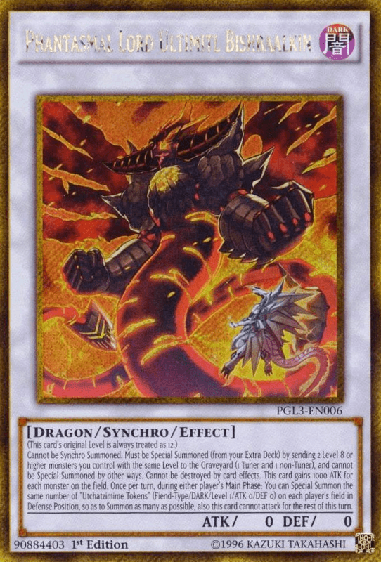 Phantasmal Lord Ultimitl Bishbaalkin [PGL3-EN006] Gold Secret Rare - Josh's Cards
