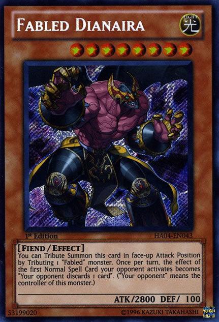 Fabled Dianaira [HA04-EN043] Secret Rare - Josh's Cards