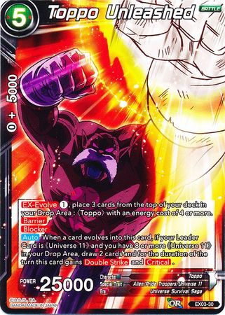 Toppo Unleashed (EX03-30) [Ultimate Box] Parallel Foil