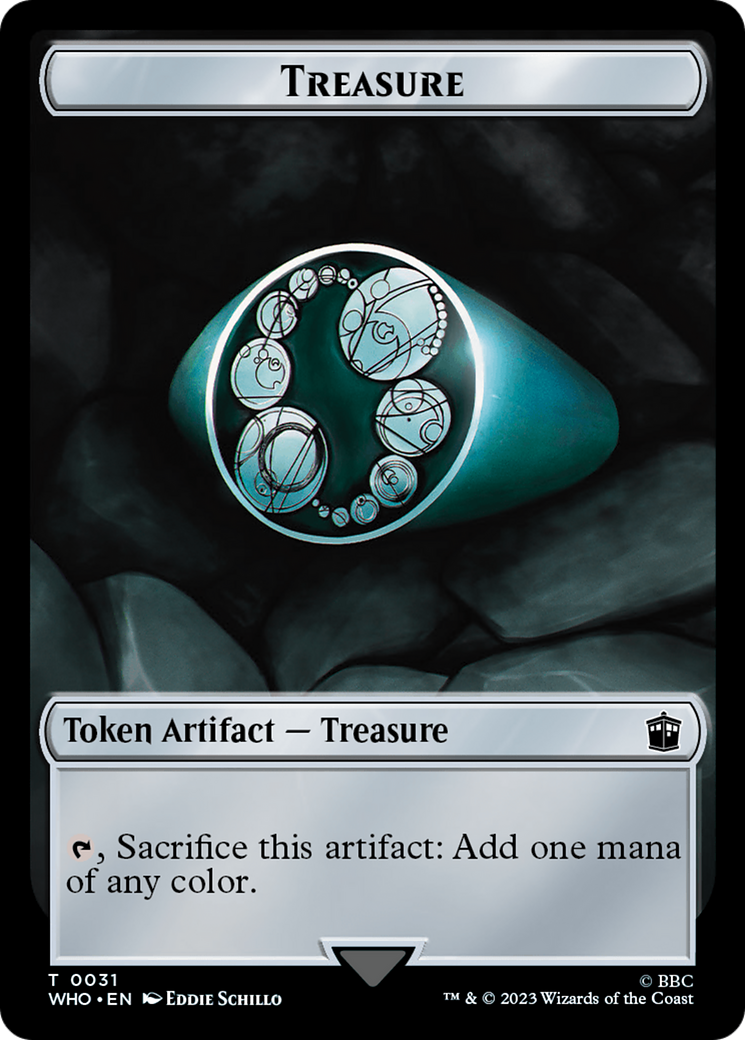 Dalek // Treasure (0031) Double-Sided Token [Doctor Who Tokens] Foil