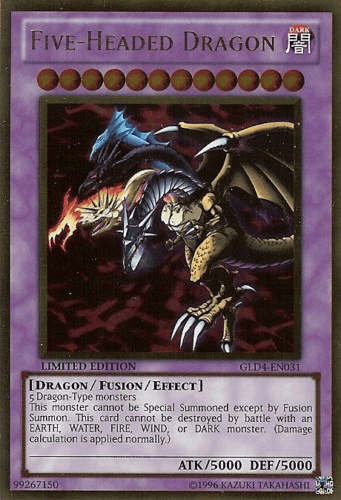 Five-Headed Dragon [GLD4-EN031] Gold Rare - Josh's Cards