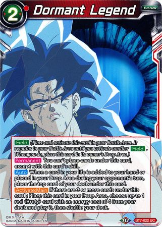 Dormant Legend (BT7-022) [Assault of the Saiyans] Parallel Foil
