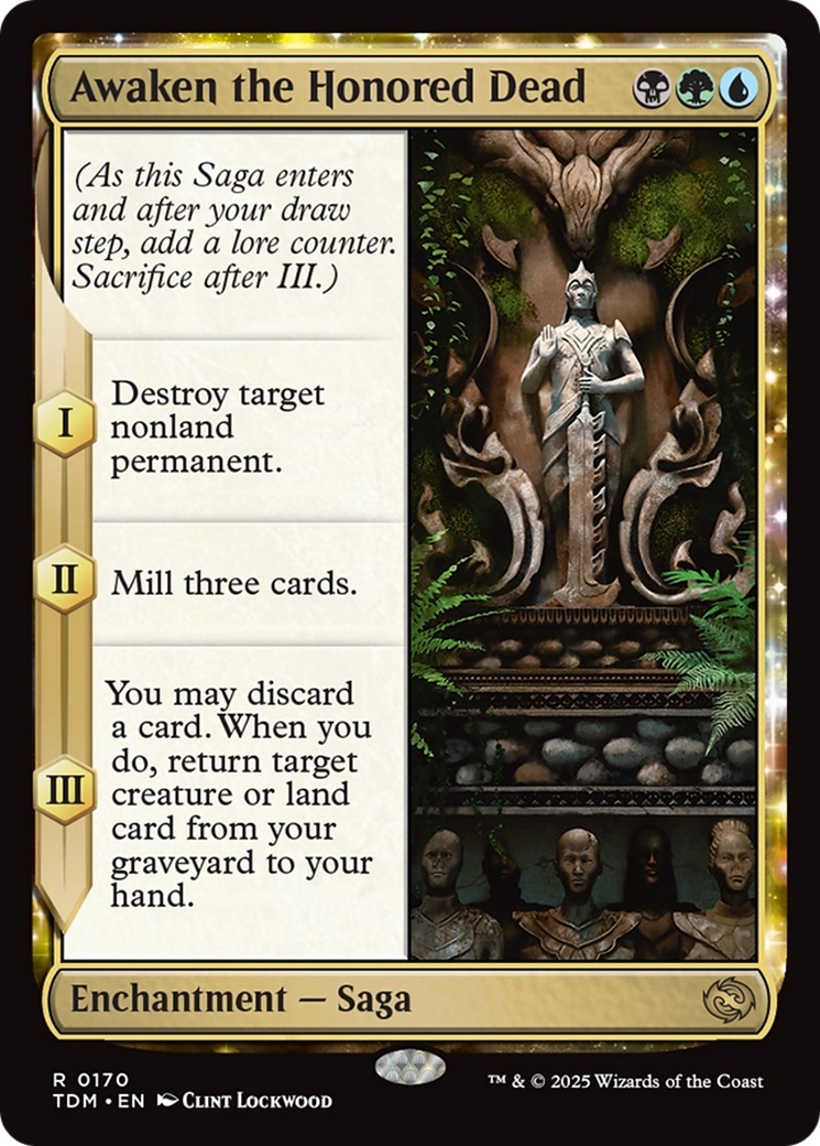 Awaken the Honored Dead (TDM-170) - Tarkir: Dragonstorm: (enchantment)