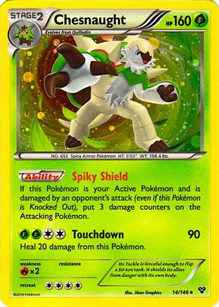 Chesnaught (Cosmos Holo) 014/146 - Blister Exclusives Holofoil