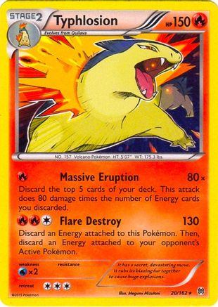 Typhlosion (Cosmos Holo) 020/162 - Blister Exclusives Holofoil