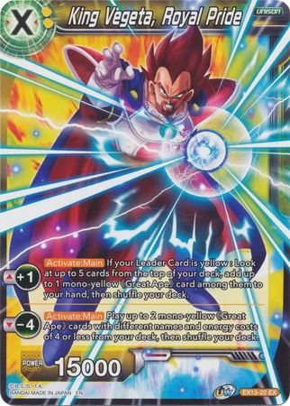King Vegeta, Royal Pride (EX13-22) [Special Anniversary Set 2020] Parallel Foil
