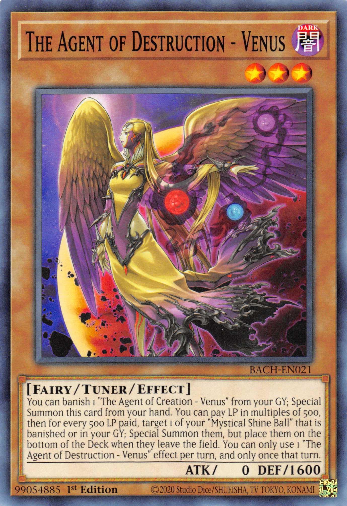 The Agent of Destruction - Venus [BACH-EN021] Common - Josh's Cards