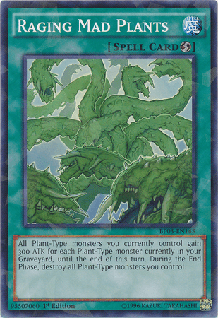 Raging Mad Plants [BP03-EN165] Shatterfoil Rare - Josh's Cards