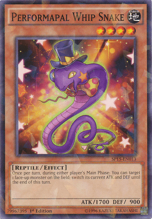 Performapal Whip Snake [SP15-EN013] Shatterfoil Rare - Josh's Cards