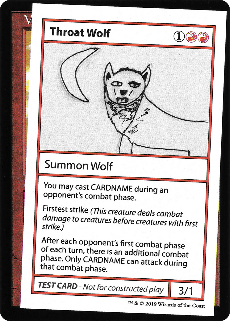 Throat Wolf (CMB1-065) - Mystery Booster Playtest Cards 2021