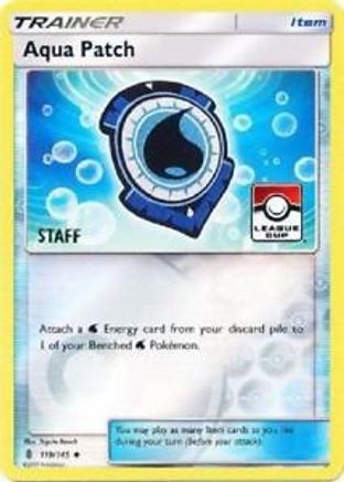 Aqua Patch (League Cup) [Staff] 119/145 - League & Championship Cards Reverse Holofoil