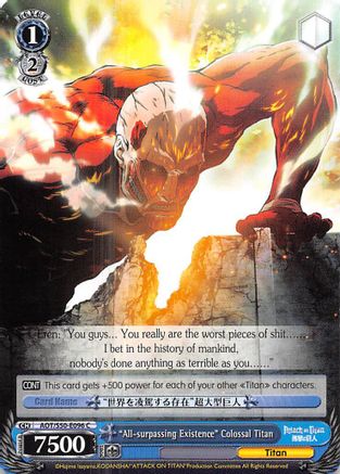 "All-surpassing Existence" Colossal Titan (AOT/S50-E096 C) - Attack on Titan Vol. 2