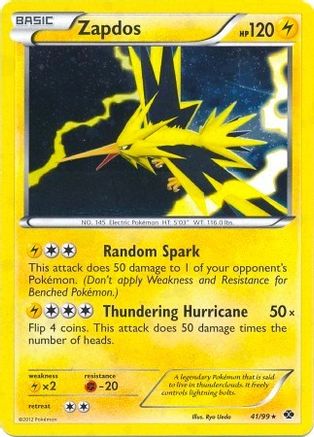 Zapdos - 41/99 (Next Destinies) [41] (Blister Exclusives) Holofoil