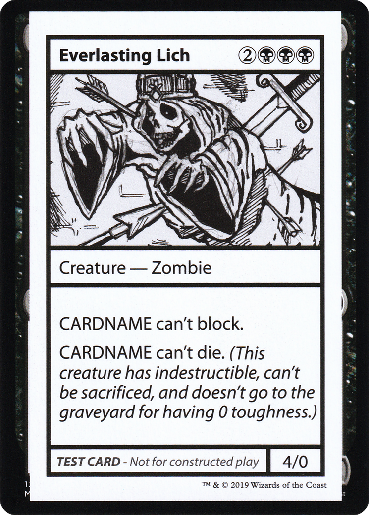 Everlasting Lich (CMB1-041) - Mystery Booster Playtest Cards 2021