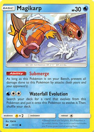 Magikarp 017/111 - SM  Crimson Invasion Reverse Holofoil