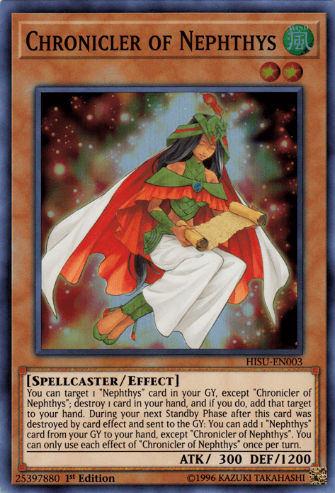 Chronicler of Nephthys [HISU-EN003] Super Rare - Josh's Cards