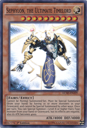 Sephylon, the Ultimate Timelord [LC5D-EN229] Super Rare - Josh's Cards