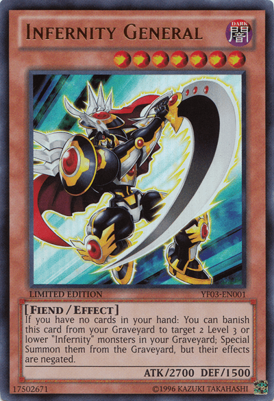 Infernity General [YF03-EN001] Ultra Rare - Josh's Cards
