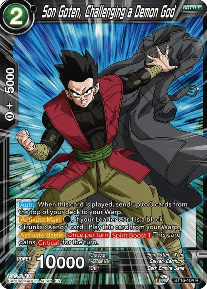Son Goten, Challenging a Demon God (BT16-104) [Realm of the Gods] Parallel Foil