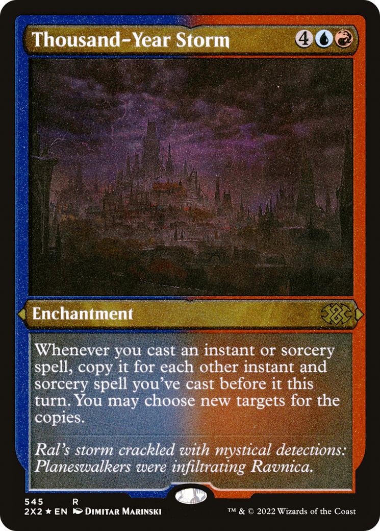 Thousand-Year Storm (2X2-545) - Double Masters 2022 Etched Foil
