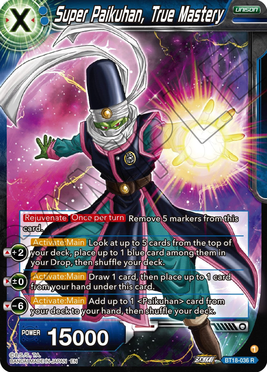 Super Paikuhan, True Master (BT18-036) [Dawn of the Z-Legends] Parallel Foil