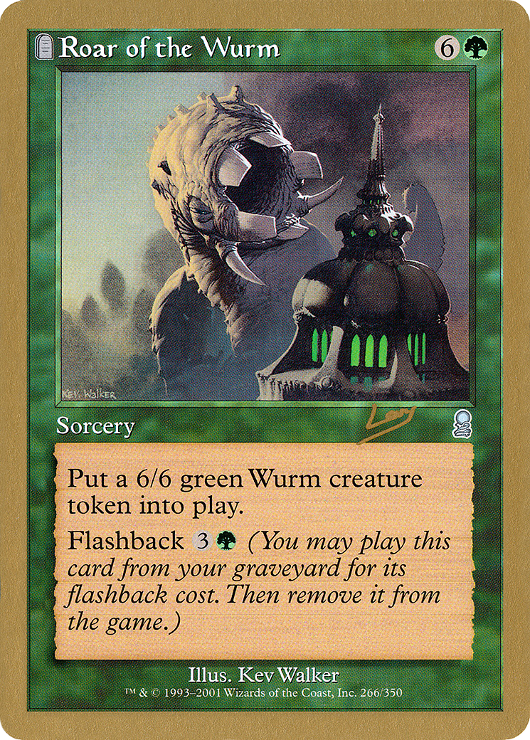 Roar of the Wurm (WCD-RL266) - World Championship Decks 2002: (tombstone)