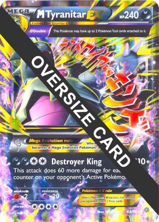 M Tyranitar EX 043/98 - Jumbo Cards Holofoil