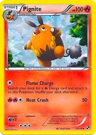 Pignite (Cracked Ice Holo) 017/114 - Miscellaneous Cards & Products Holofoil