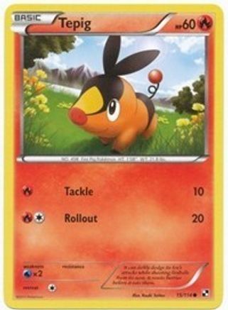 Tepig (Cosmos Holo) 015/114 - League & Championship Cards Holofoil