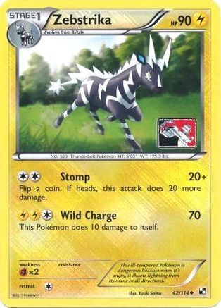 Zebstrika (League Promo) 042/114 - League & Championship Cards Reverse Holofoil