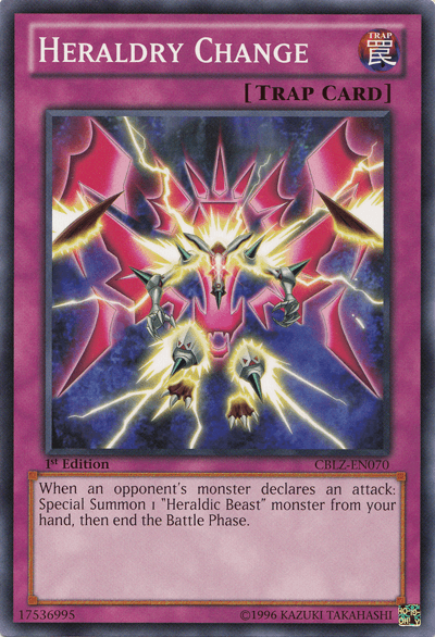 Heraldry Change [CBLZ-EN070] Common - Josh's Cards
