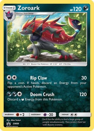 Zoroark [SM89] (SM Black Star Promos) Holofoil