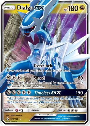 Dialga GX 100/156 - SM  Ultra Prism Holofoil