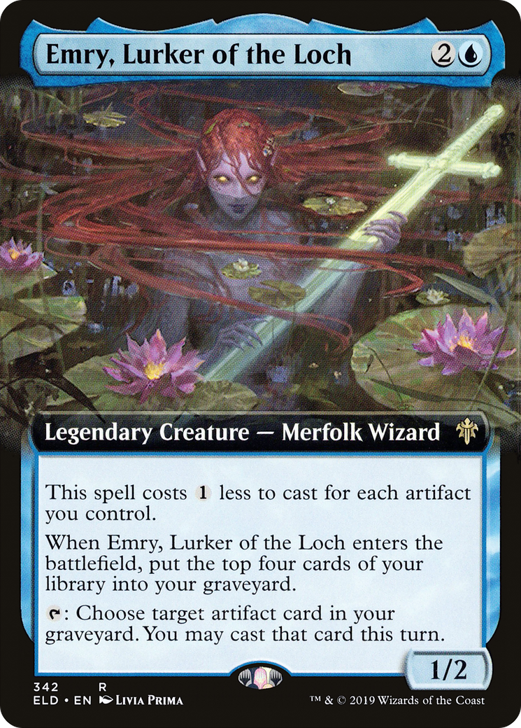 Emry, Lurker of the Loch (ELD-342) - Throne of Eldraine: (Extended Art)