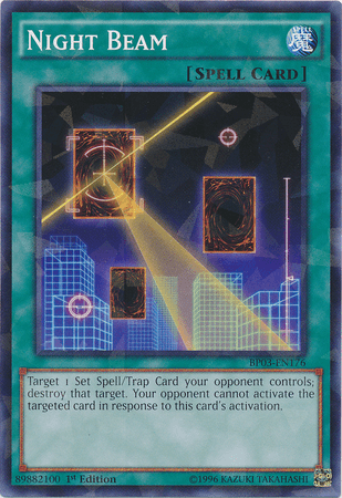 Night Beam [BP03-EN176] Shatterfoil Rare - Josh's Cards