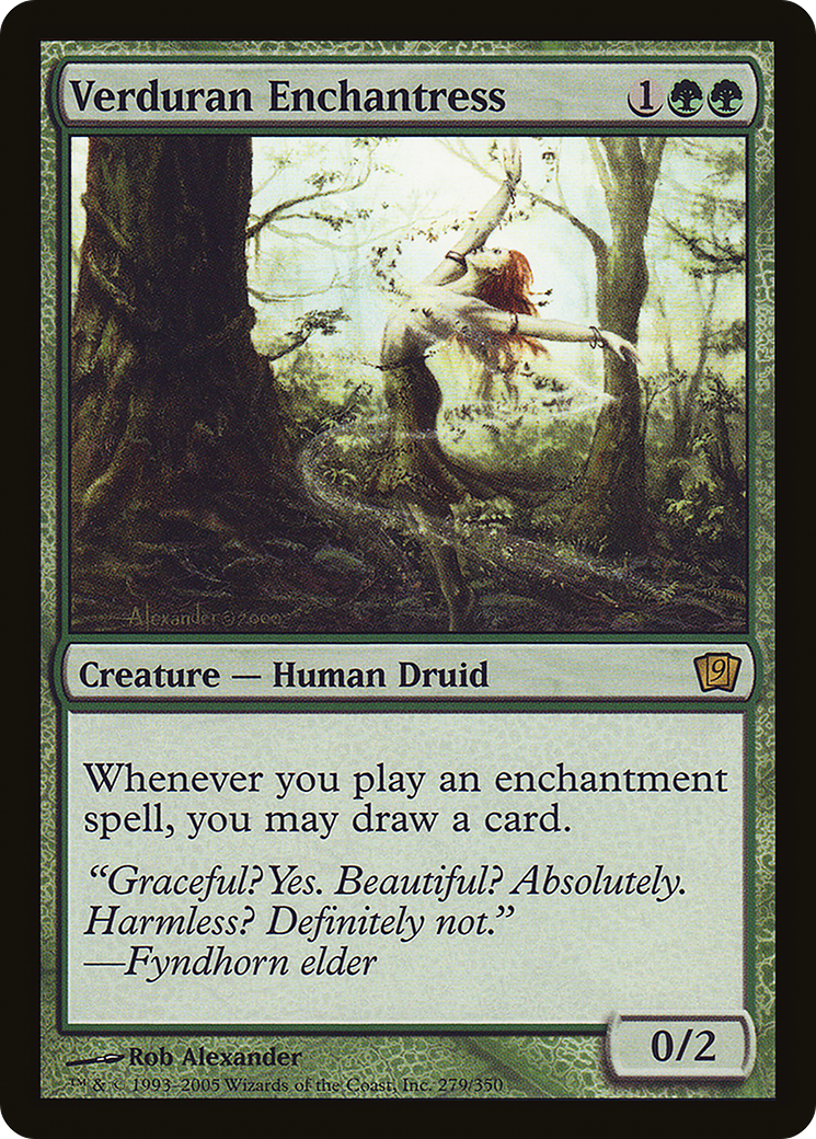 Verduran Enchantress [Ninth Edition] Foil