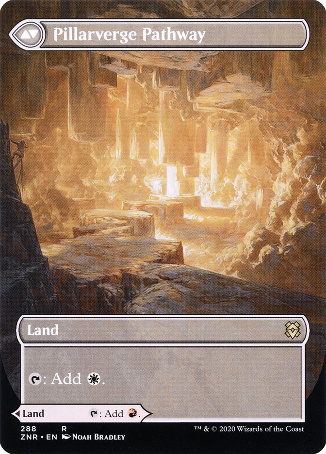 Needleverge Pathway // Pillarverge Pathway (ZNR-288) - Zendikar Rising: (Showcase) (Borderless) Foil