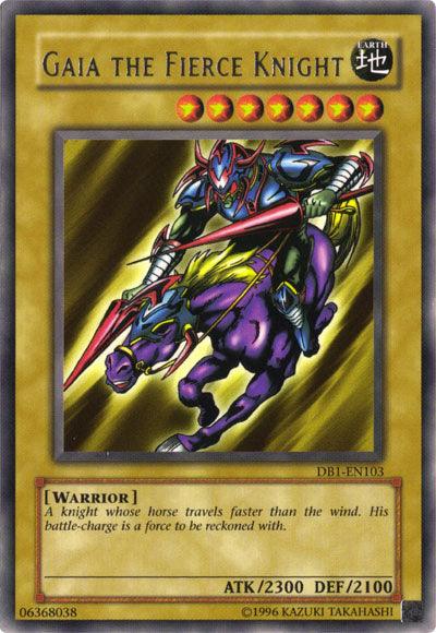 Gaia The Fierce Knight [DB1-EN103] Rare - Josh's Cards