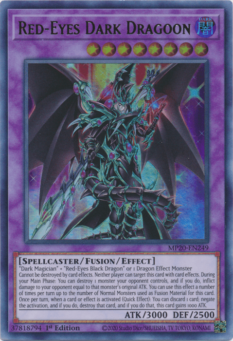 Red-Eyes Dark Dragoon [MP20-EN249] Ultra Rare - Josh's Cards