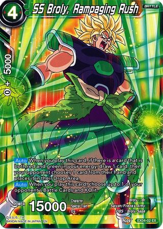 SS Broly, Rampaging Rush (EX04-02) [Unity of Saiyans] Parallel Foil