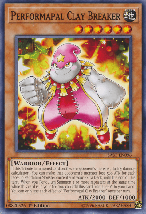 Performapal Clay Breaker [SAST-EN096] Common - Josh's Cards