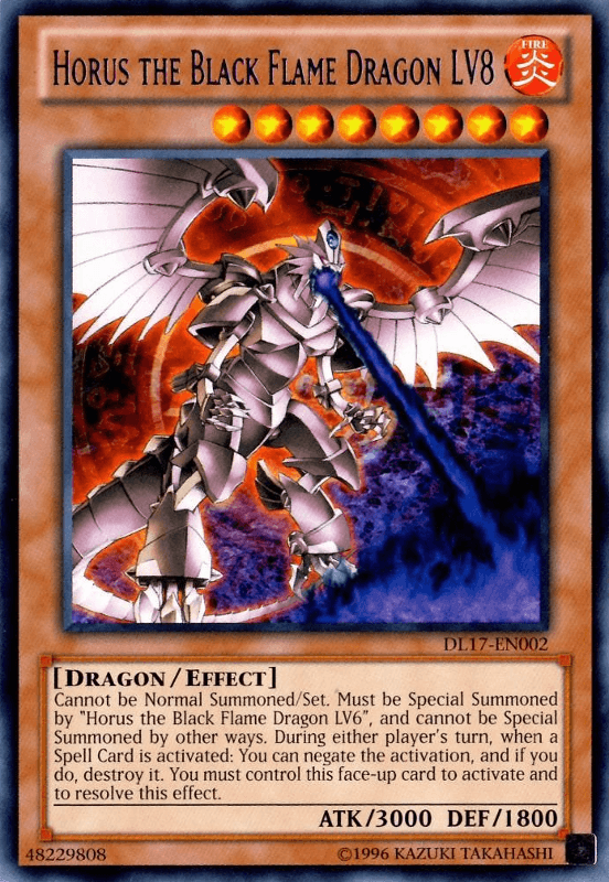Horus the Black Flame Dragon LV8 (Purple) [DL17-EN002] Rare - Josh's Cards