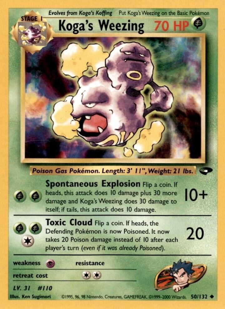 Koga's Weezing 050/132 - Gym Challenge - Unlimited