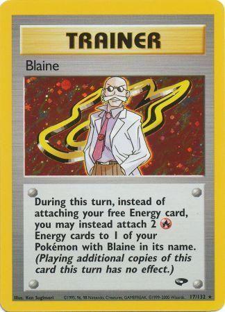 Blaine 017/132 - Gym Challenge Unlimited Holofoil