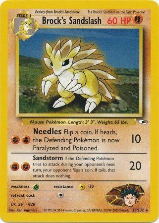 Brock's Sandslash 023/132 - Gym Heroes Unlimited
