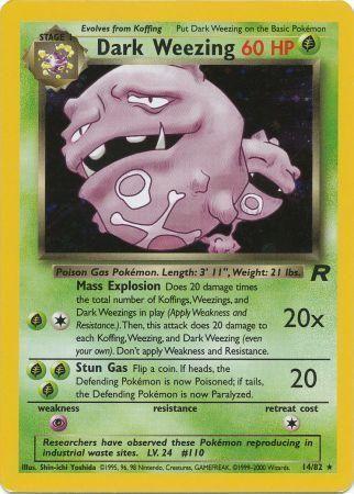 Dark Weezing 014/82 - Team Rocket Unlimited Holofoil